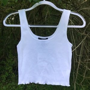 White F21 Crop top NWT